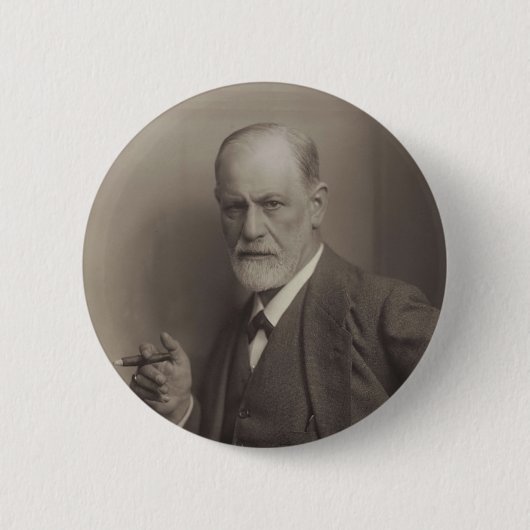 Sigmund Freud Ronde Button 5,7 Cm (Voorkant)