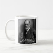Sigmund Freud "un jour." tasse de citation (Gauche)