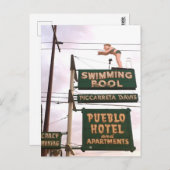  Sign Hotel Swimming Pool Briefkaart (Voorkant / Achterkant)