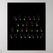 Sign Language Alphabet Design  Poster (Voorkant)