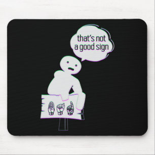 Sign Language ASL American Hand Talking Awareness Muismat