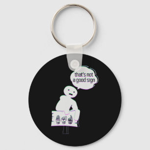 Sign Language ASL American Hand Talking Awareness Sleutelhanger