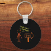 Sign Language ASL American Hand Talking Awareness Sleutelhanger (Voorkant)