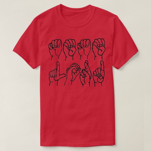 Sign Language Memelord T-shirt (Design voorkant)