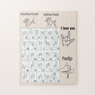 SIGN LANGUAGE puzzel