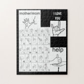 SIGN LANGUAGE puzzel Legpuzzel (Verticaal)