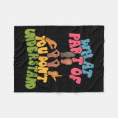 Sign Language - What Part Of Asl Don't You Underst Fleece Deken (Voorkant (Horizontaal))