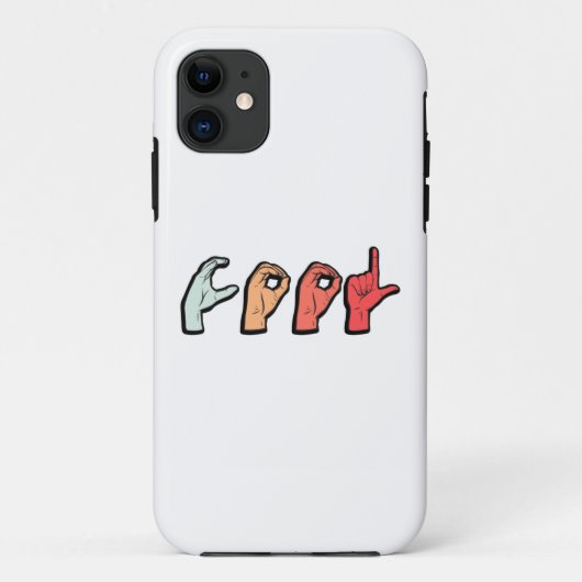 Sign Language Word ASL - Doaf Culture Case-Mate iPhone Case (Achterkant)
