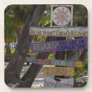 Sign post Rum Point Grand Cayman Drankjes Onderzetter