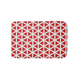 Signaal Flux – Rood & Wit Modern Design Badmat