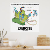 Signaal om de eiwitsynthese te starten poster (Keuken)