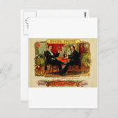  signaaldoos met label SOCIALE ROOK (L4) Briefkaart (Voorkant / Achterkant)