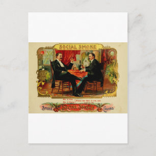  signaaldoos met label SOCIALE ROOK (L4) Briefkaart