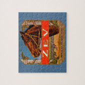  signaaletiket, Zev Race Horses Brown Colt Legpuzzel (Verticaal)