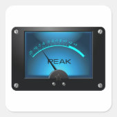 Signaalmeter Vierkante Sticker (Voorkant)