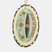 signaalplaat koning van rooktabak keramisch ornament (Links)