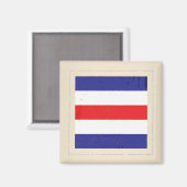 Signaalvlag (Nautical Letter "C") Magneet (Voorkant / Achterkant)