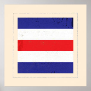 Signaalvlag (Nautical Letter "C") Poster