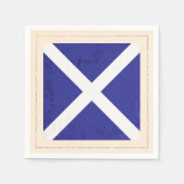 Signaalvlag (Nautical Letter "M") Servetten (Voorkant)