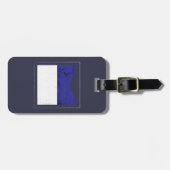 Signaalvlag (Nautisch letter "A") Bagagelabel (Voorkant horizontaal)