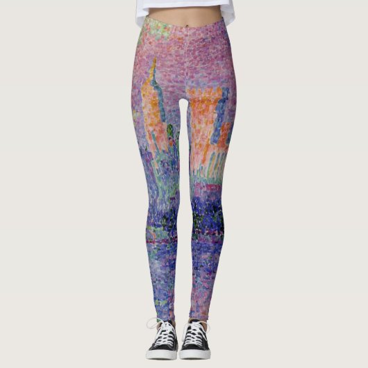 Signac's Le Château des Papes Leggings (Voorkant)