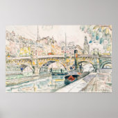 Signac's Tugboot bij Pont Neuf, Parijs Poster (Voorkant)