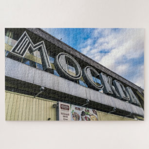 Signage van het treinstation van Moskou Legpuzzel