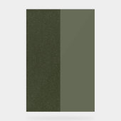 Signal Acrylique Bruit Vert Moss À Double Tone (Pe (Recto)