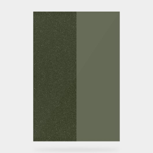 Signal Acrylique Bruit Vert Moss À Double Tone (Pe (Recto)