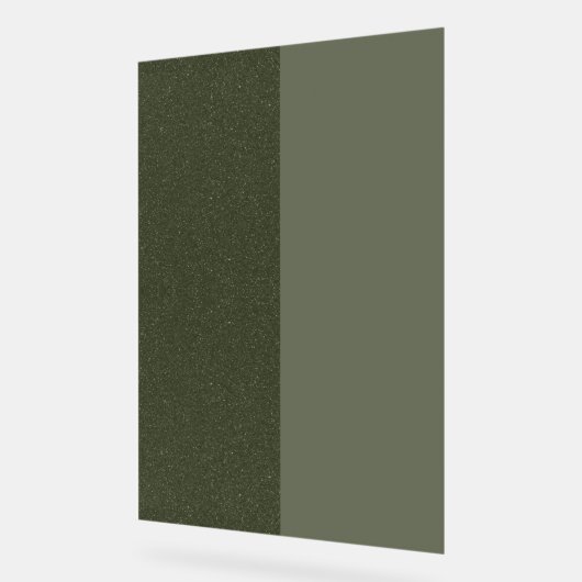 Signal Acrylique Bruit Vert Moss À Double Tone (Pe (Angle)