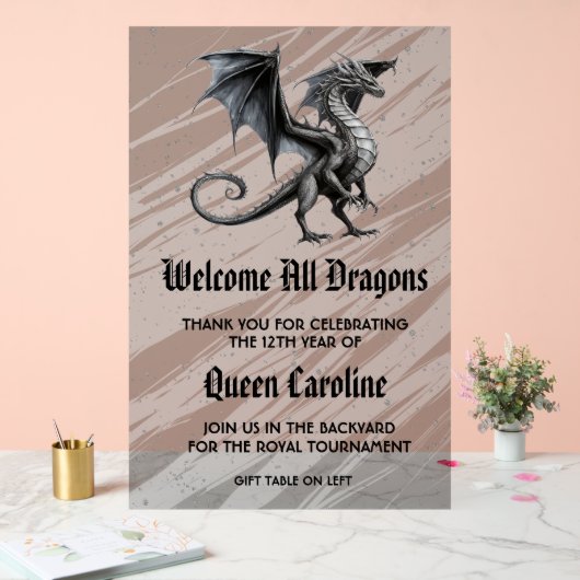 Signal acrylique d'anniversaire appelant tous les  (Mariage)