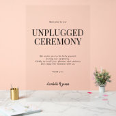 Signal acrylique de la cérémonie mariage débranché (Mariage)