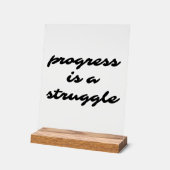 Signal acrylique de progression (Angle)