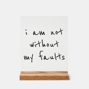 Signal acrylique défectueux