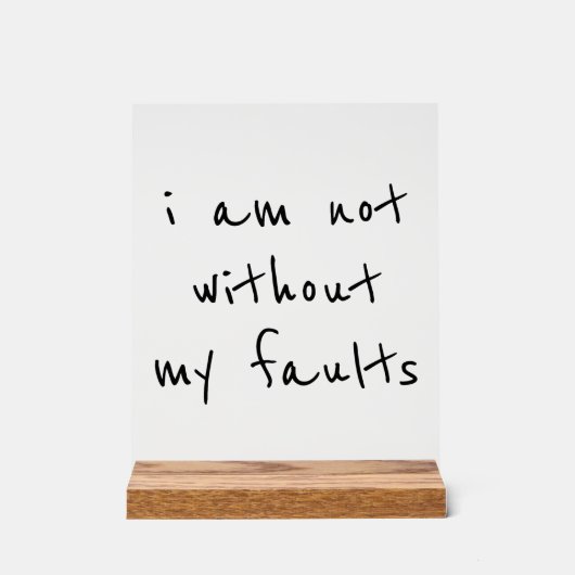 Signal acrylique défectueux (Recto)