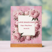 Signal acrylique élégant - Parfait pour les Mariag (Neutre)