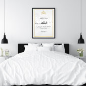 Signal Acrylique Nikkah personnalisé - Marbre blan