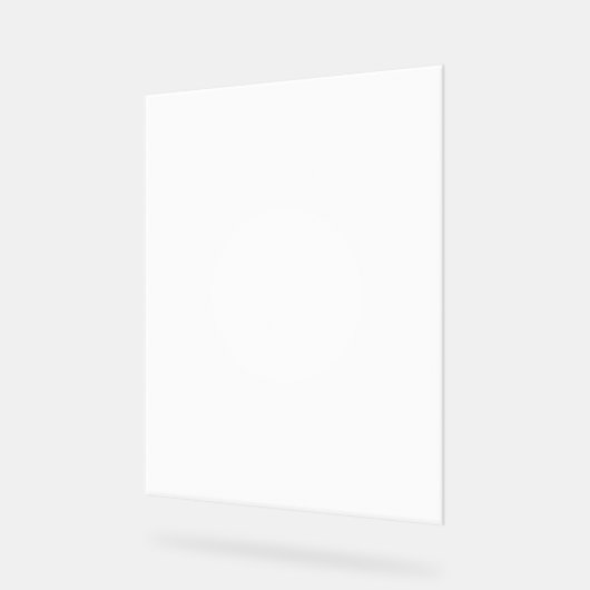 Signal acrylique personnalisé de 8 po x 10 po (Angle)