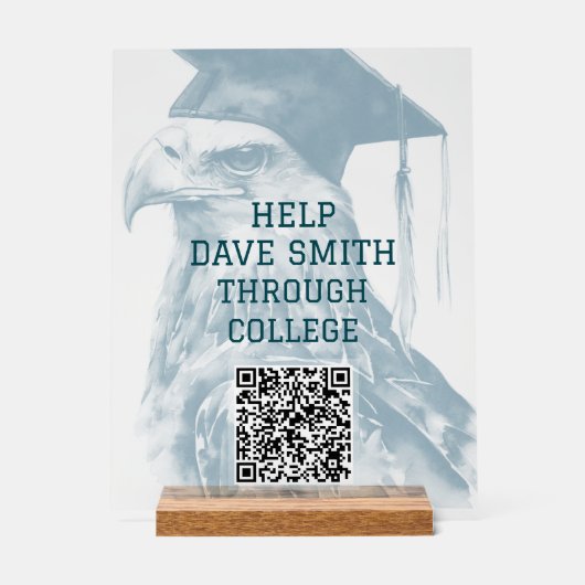 Signal acrylique unique personnalisé QR Code (Recto)