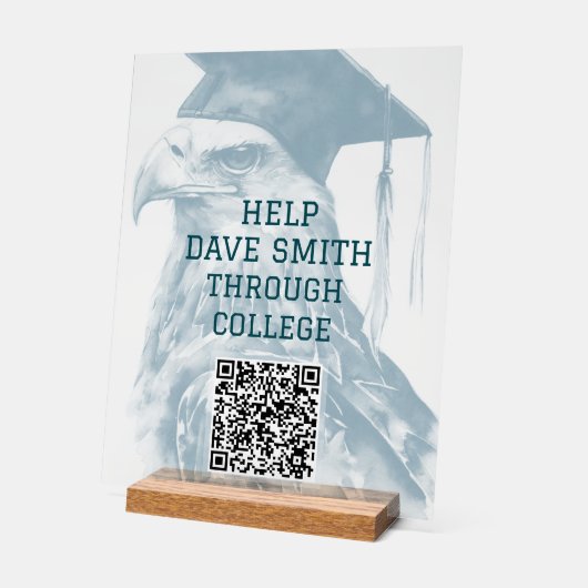 Signal acrylique unique personnalisé QR Code (Angle)