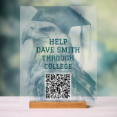 Signal acrylique unique personnalisé QR Code (Neutre)