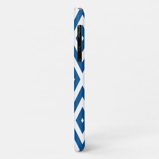Signal Blue Moods Diamond Chevrons Case-Mate iPhone Case (Achterkant/links)