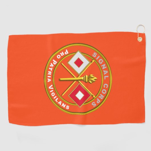 Signal Corps Golfhanddoek (Horizontaal)