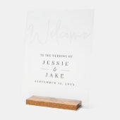 Signal d'accueil mariage à effet opaque (Angle)