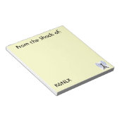 Signal d'appel radio Amateur Jaune Bloc-notes (Incliné)