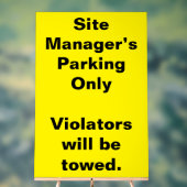 Signal d'avertissement de stationnement du Gestion (Neutre)