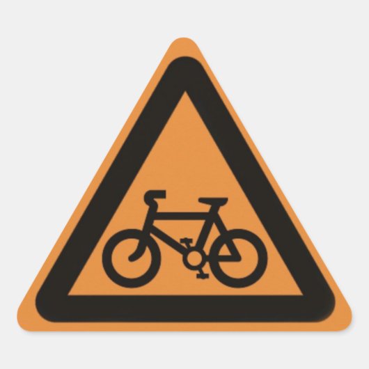 Signal d'avertissement de vélo Sticker (Devant)