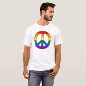 Signal de paix LGBT T-Shirt (Devant entier)