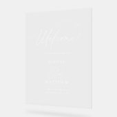 Signal de script de bienvenue de mariage (Angle)