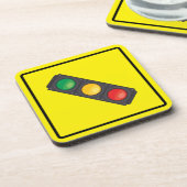 Signal de trafic dessous de verre en plastique dur (Côté gauche)